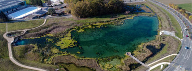 Lac des Vernes – un bassin de rétention pour réguler les crues