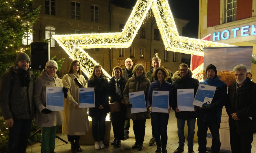 Am 13. Dezember feierten in Avenches sieben Energiestädte Gold aus der Westschweiz gemeinsam ihre Zertifizierung. Bravo!.